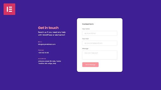 Elementor Contact Form