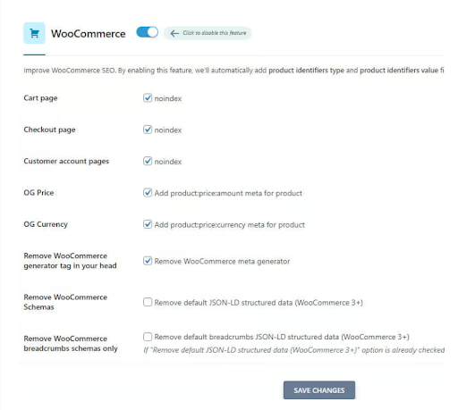 WooCommerce Features in SEOPress