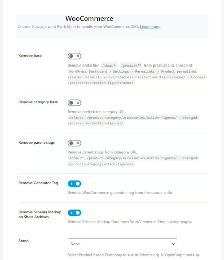 WooCommerce SEO optimization in Rank Math