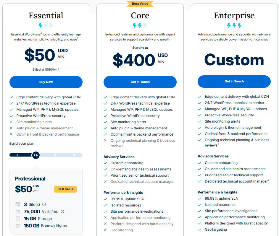 WP Engine Pricing