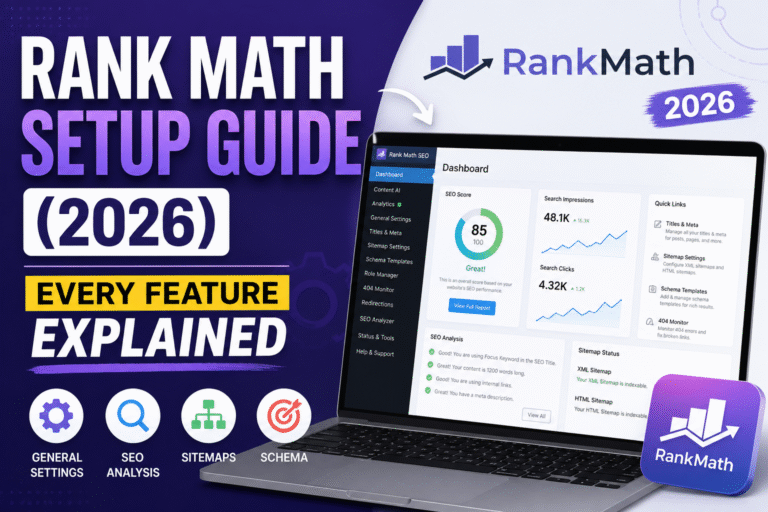 Rank Math Setup Guide (2026) Every Feature Explained